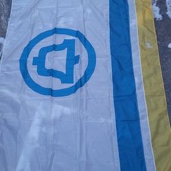 Vintage Bell System Flag Nylon Type 2B 5 ft by 8 ft