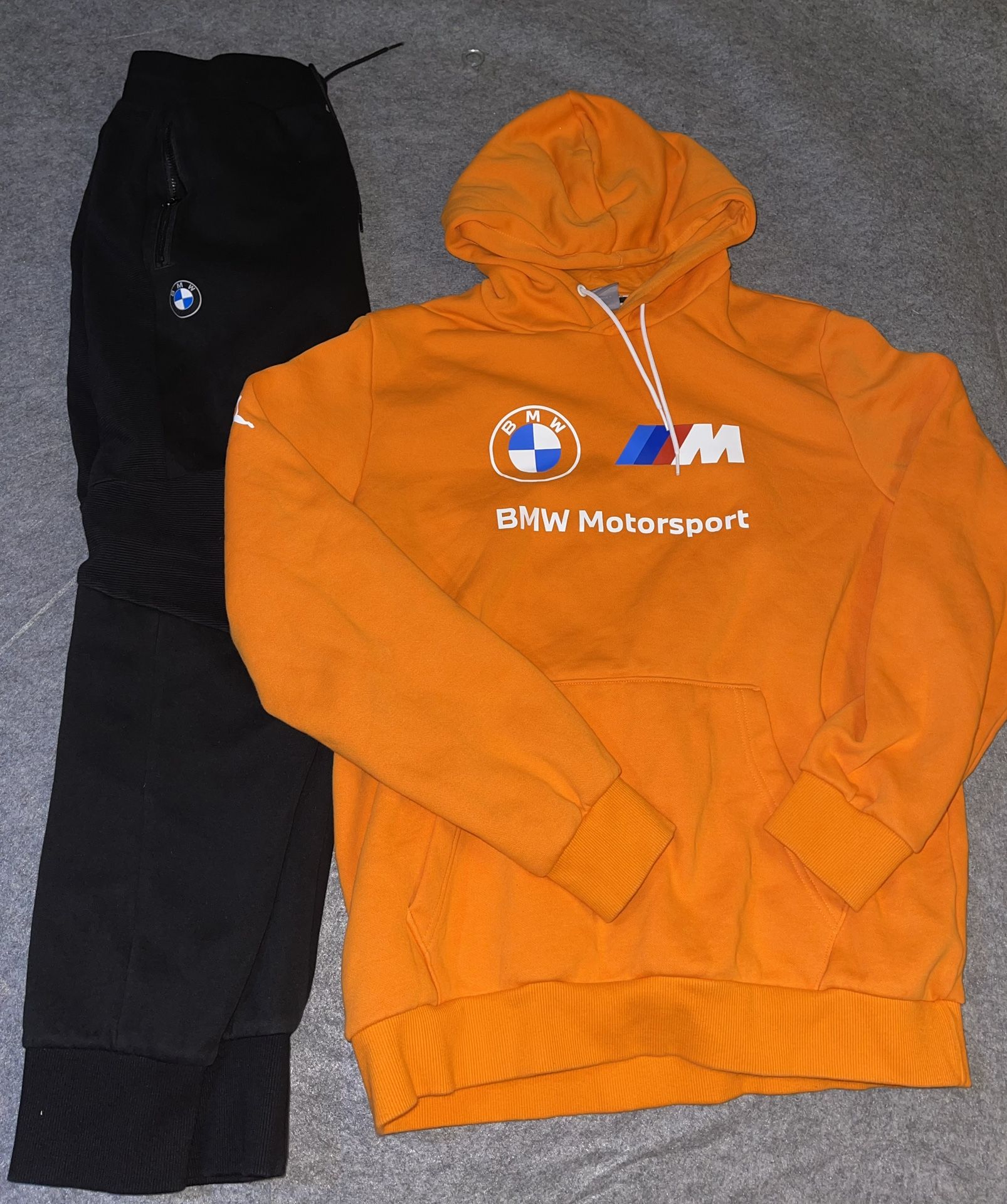 BMW M Power Hoodie & Sweatpants Set Men’s Orange Black Motorspor