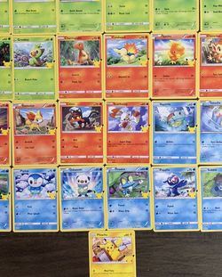 Pokemon NON-HOLO 25th Anniversary Mcdonalds Promo 2021