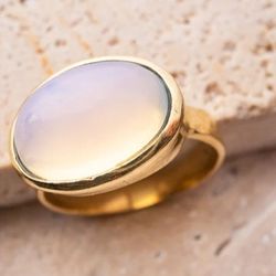 Opal Ring with Oval Stone