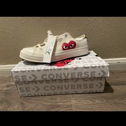 converse comme des garcons heart