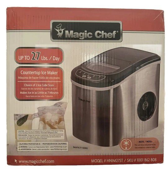 New in box Magic Chef Portable Ice Maker 
