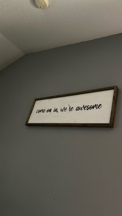 Welcome sign