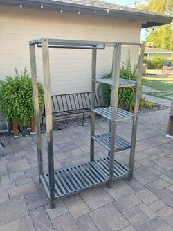 Wood closet organizer / shelf unit