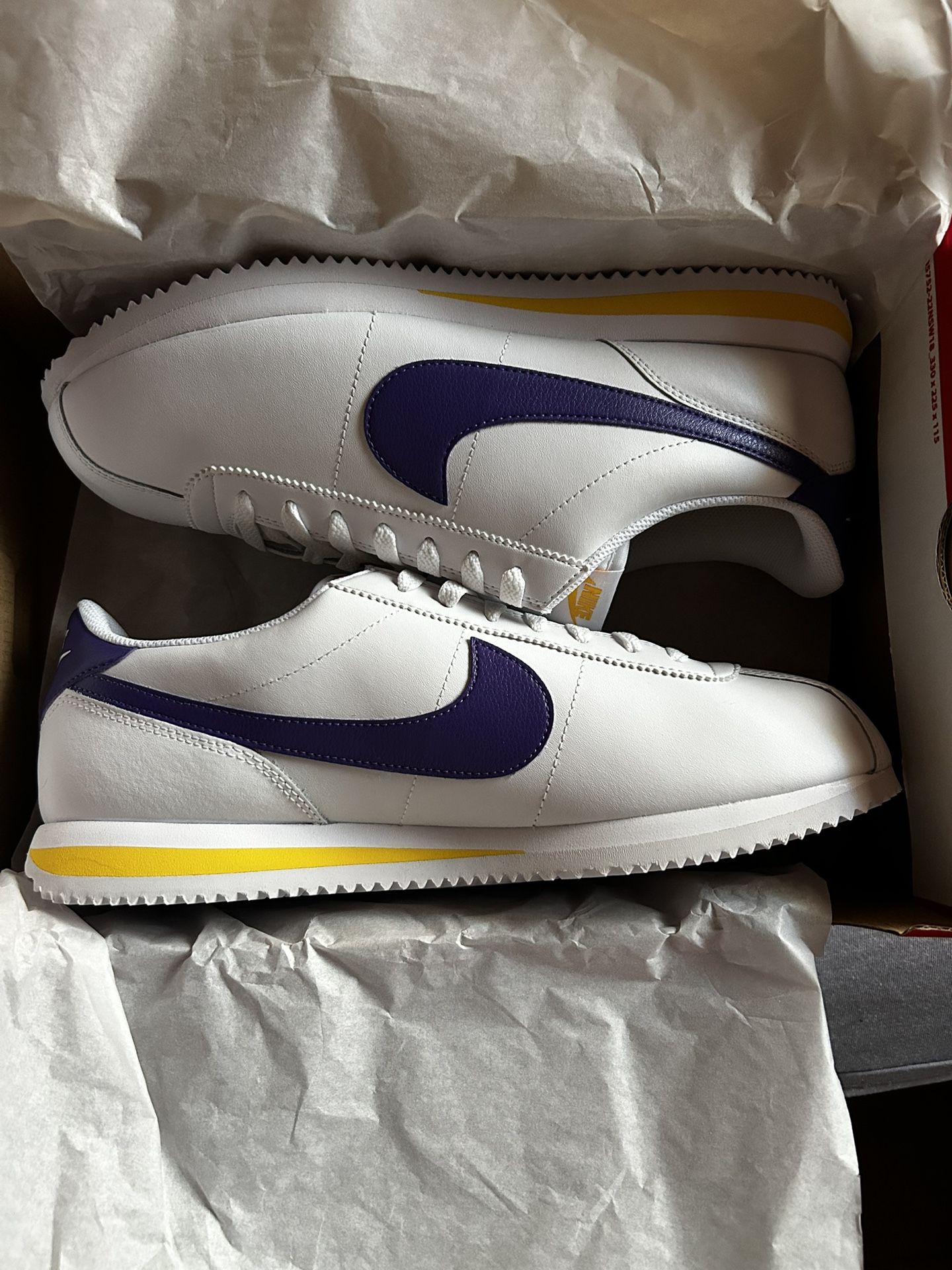 Brand New Nike Cortez Size Varsity Purple And Yellow
