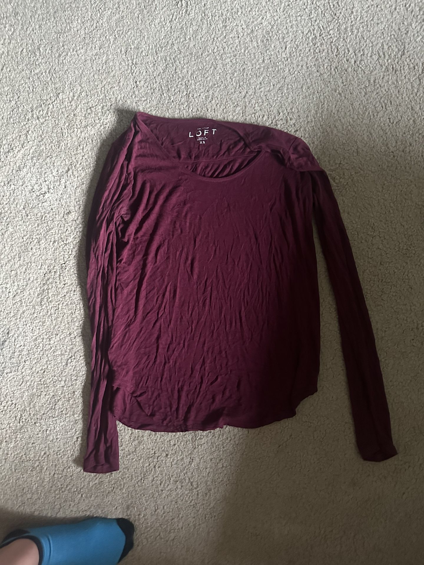 Maroon Long Sleeve Tshirt