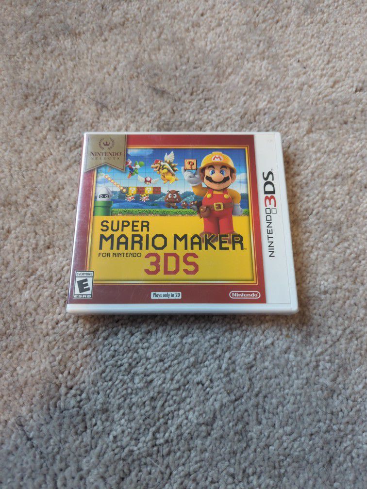 Super Mario Maker For 3DS