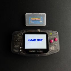 Clear Black Gameboy Advance with iPS Screen + extras