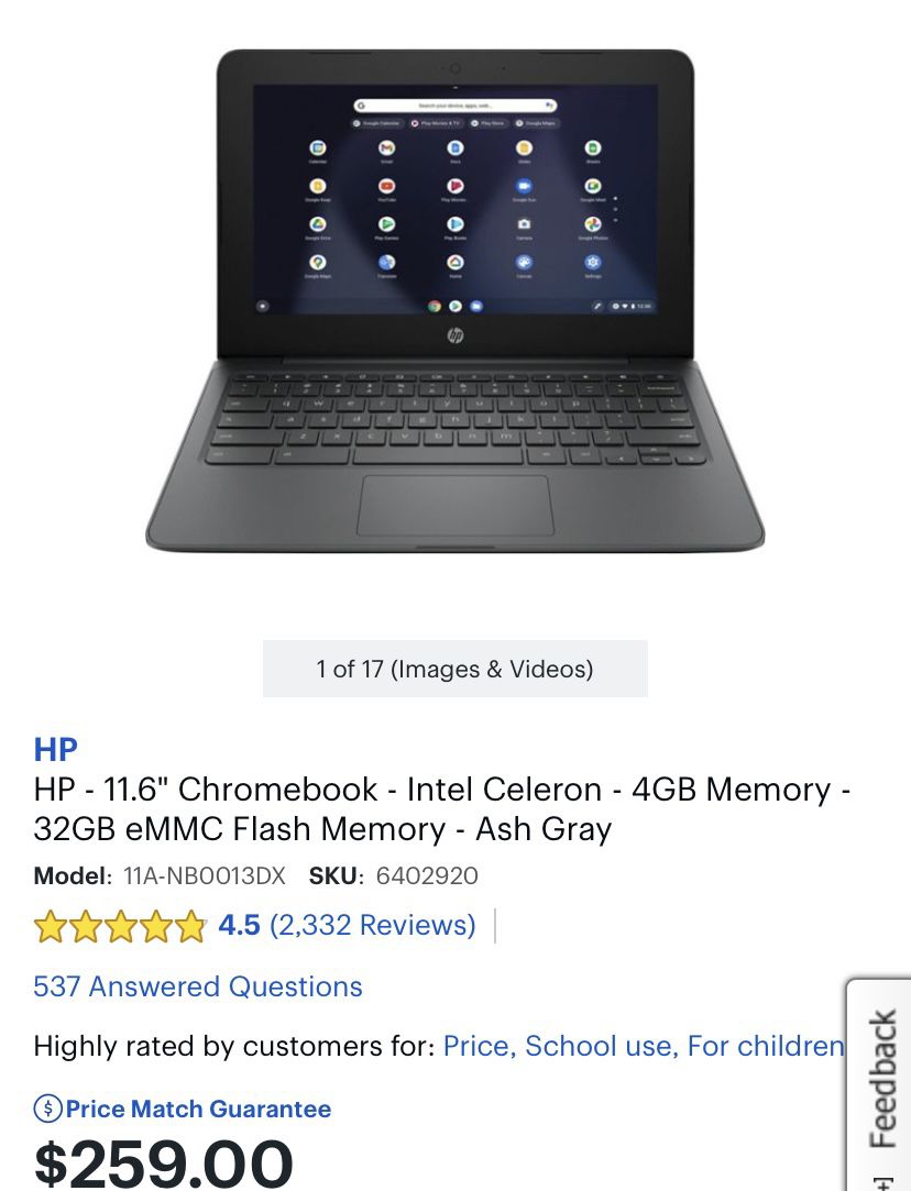 Brand new, Never Opened 11.6” HP Chromebook 