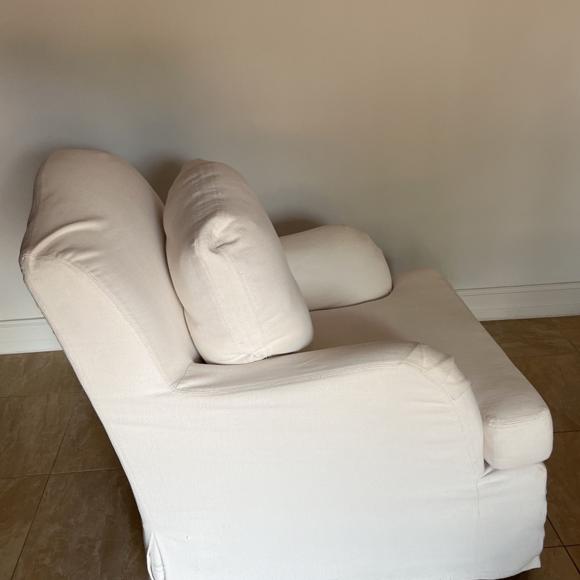 white lazy boy rocking chair
