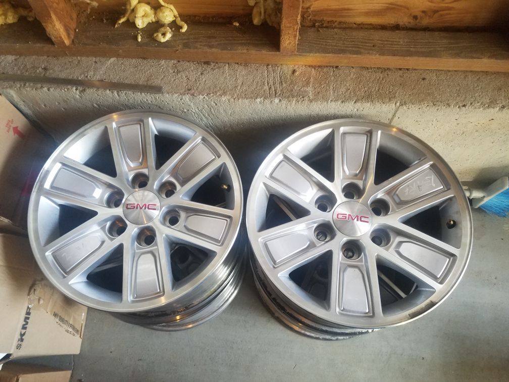 Gmc 6 lugs 17 inch All 4 Rims