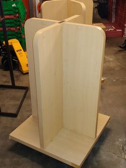 4-way book stack-stand on wheels