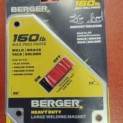 BERGER HEAVY DUTY ON/OFF LARGE WELDING MAGNET