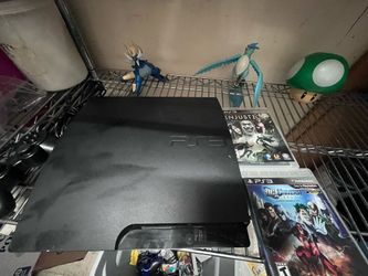 PS3 Slim 320 Gig W Wired Control And Games 