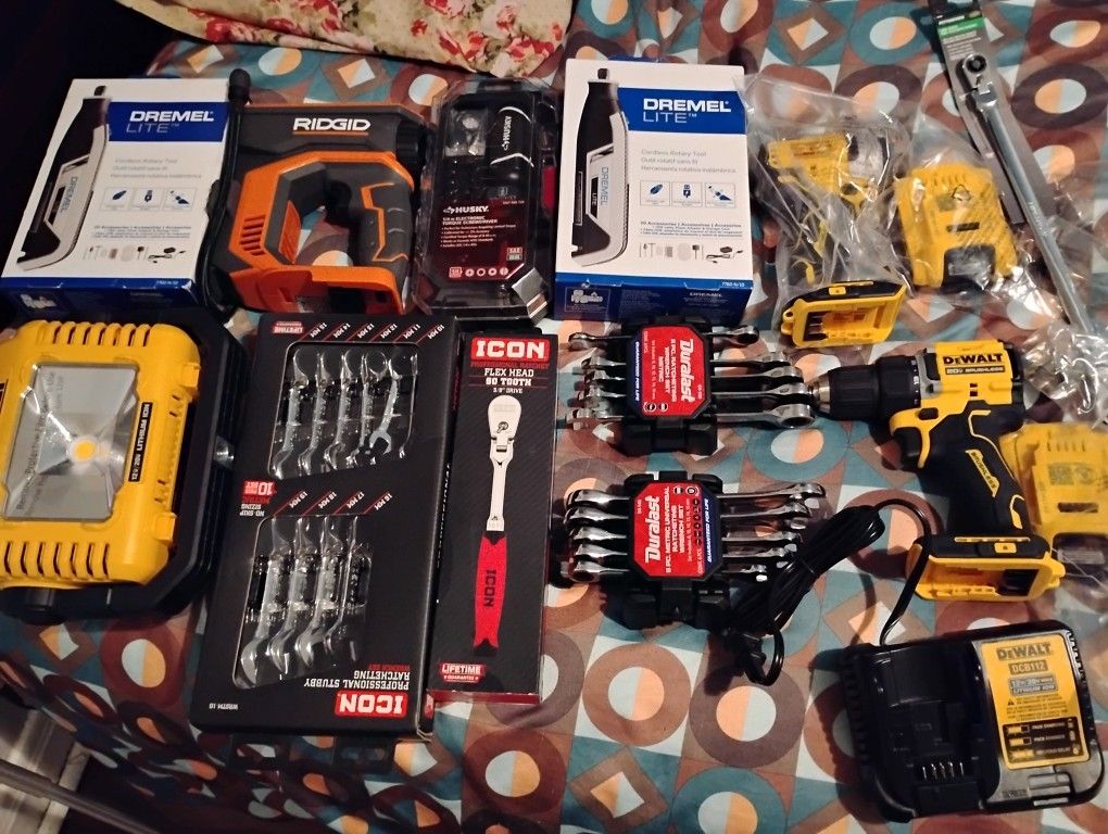 Drill And Impact Drill Electricscrewdriver Battery Operated Dremel s LEDLight And More