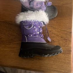 Girls Winter Purple Boots