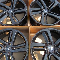 19” Honda Accord Wheels Rims Gloss Black Powder Coat Exchange 