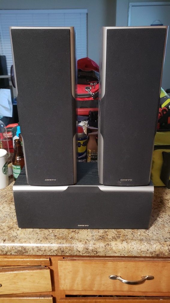 Onkyo Surround Sound Speakers. $50. Pickup In Oakdale