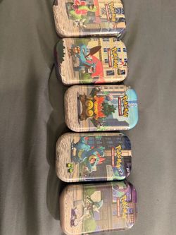 Pokémon TCG Lumiose City Mini Tins – Complete Art Set of 5