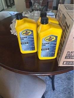 Pennzoil Platinum Euro Full Synthetic 5W-40 Motor Oil – 9 Quarts (New)