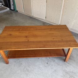 Solid Wood Two Tier Coffee Table, Like New