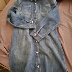 Jeans Dress For Girl 10 / 12 age .