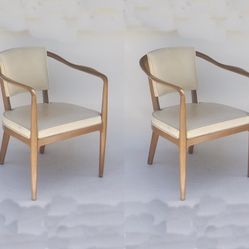 Extremely Rare Pair of Mid Century Modern 1950 - 60's Grand Ledge Chair of Michigan