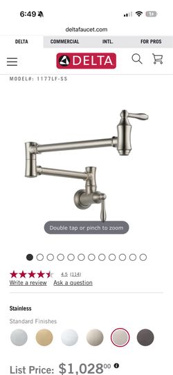 Delta Wall Mount Pot Filler BRAND NEW