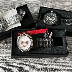 *Deal of Day* - 3 nice men's chronograph watches- Brand New- Blowout Price. $10 gets all three