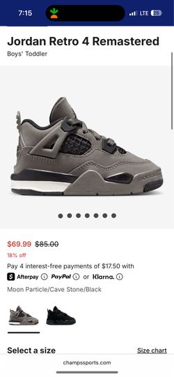 Jordan 4 Retro OG Toddler