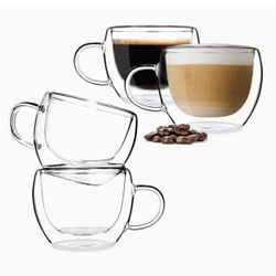Double Walled Glass Mugs
