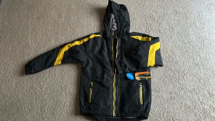 New Boys youth large Hooded Zip-Up water resistant Jacket