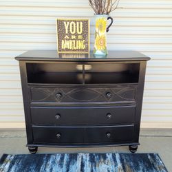 BLACK DRESSER/ CABINET