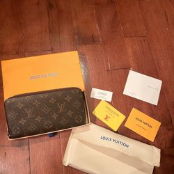 Louis Vuitton Leather Orange Wallets for Women for sale