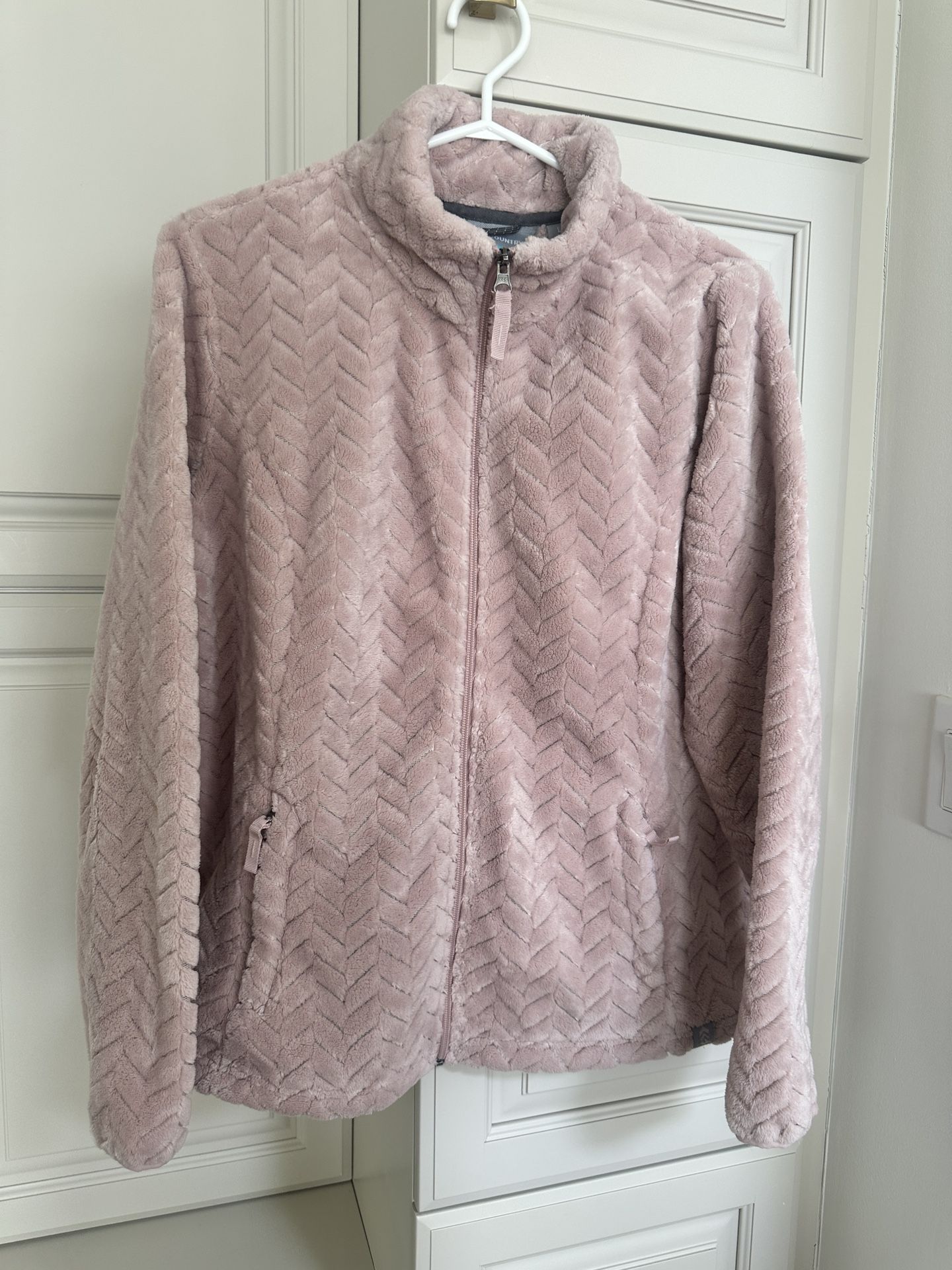 Women’s L Free Country Luxury Fleece Jacket NICE