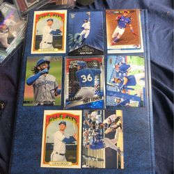 Toronto Blue Jays Baseball Cards Ft. 2014 Prizm Draft Picks Matt Morgan Red White And Blue Pulsar Parallel!
