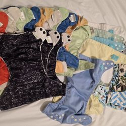 Bum Genius, Charlie Banana, Little Bloom And Alva Reusable Diaper Set