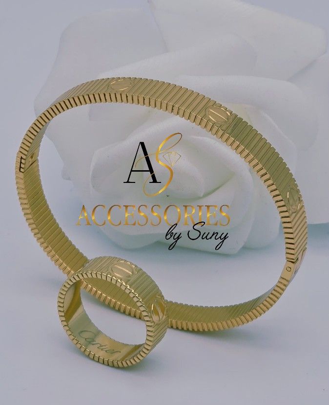 Golden Lines 18K – Ring/Bangle. Size :7/8/9