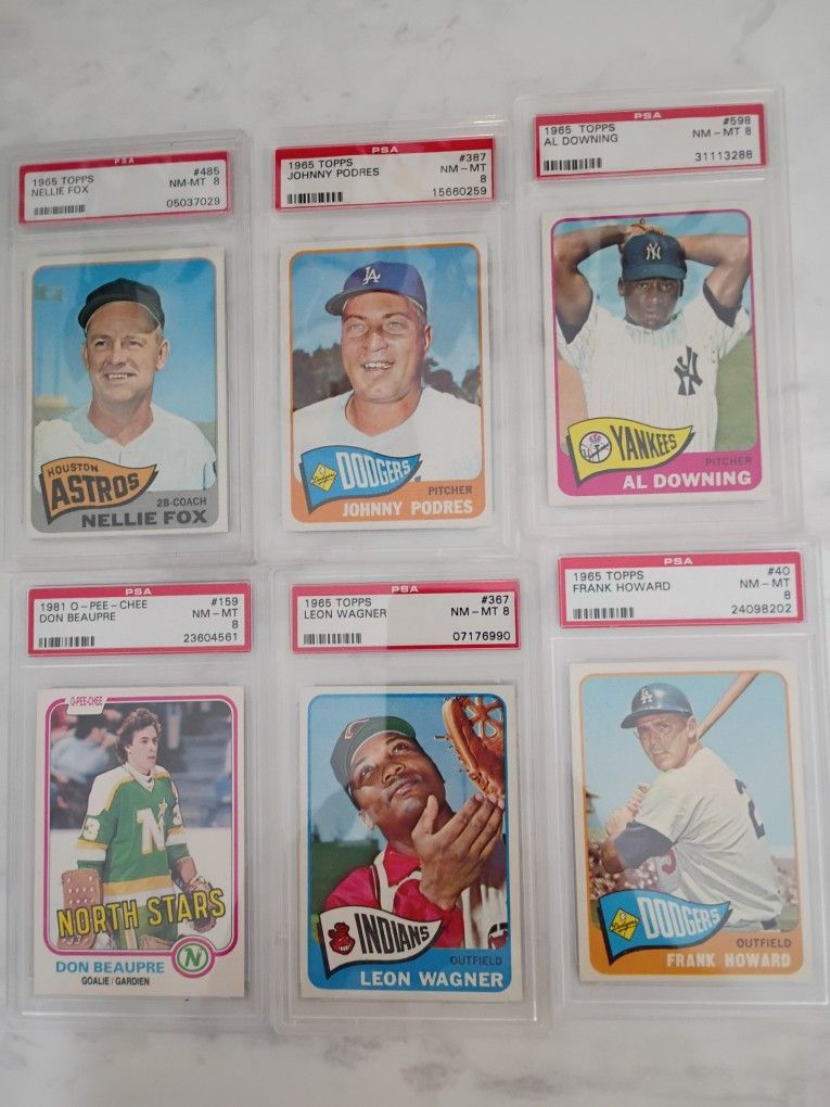 Vintage 1965 TOPPS Baseball PSA 8