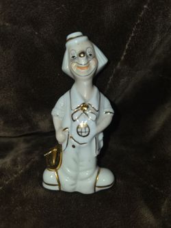 MONTE PIERO SAXOPHONE MUSICIAN CLOWN FIGURINE