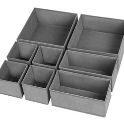 BRAND NEW 8 pack Drawer Organizer Clothes, Underwear Drawer Organizer