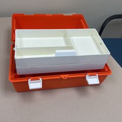 Orange Tackle Box Tool Box