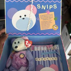 Ty Beanie Babies Memory Box, Snips in Original Packaging