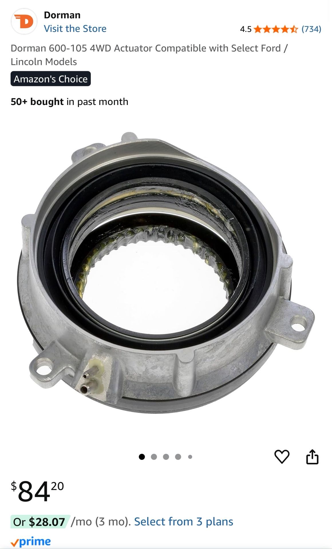 Dorman 2014 Ford F150 Hublock Actuators 600-105