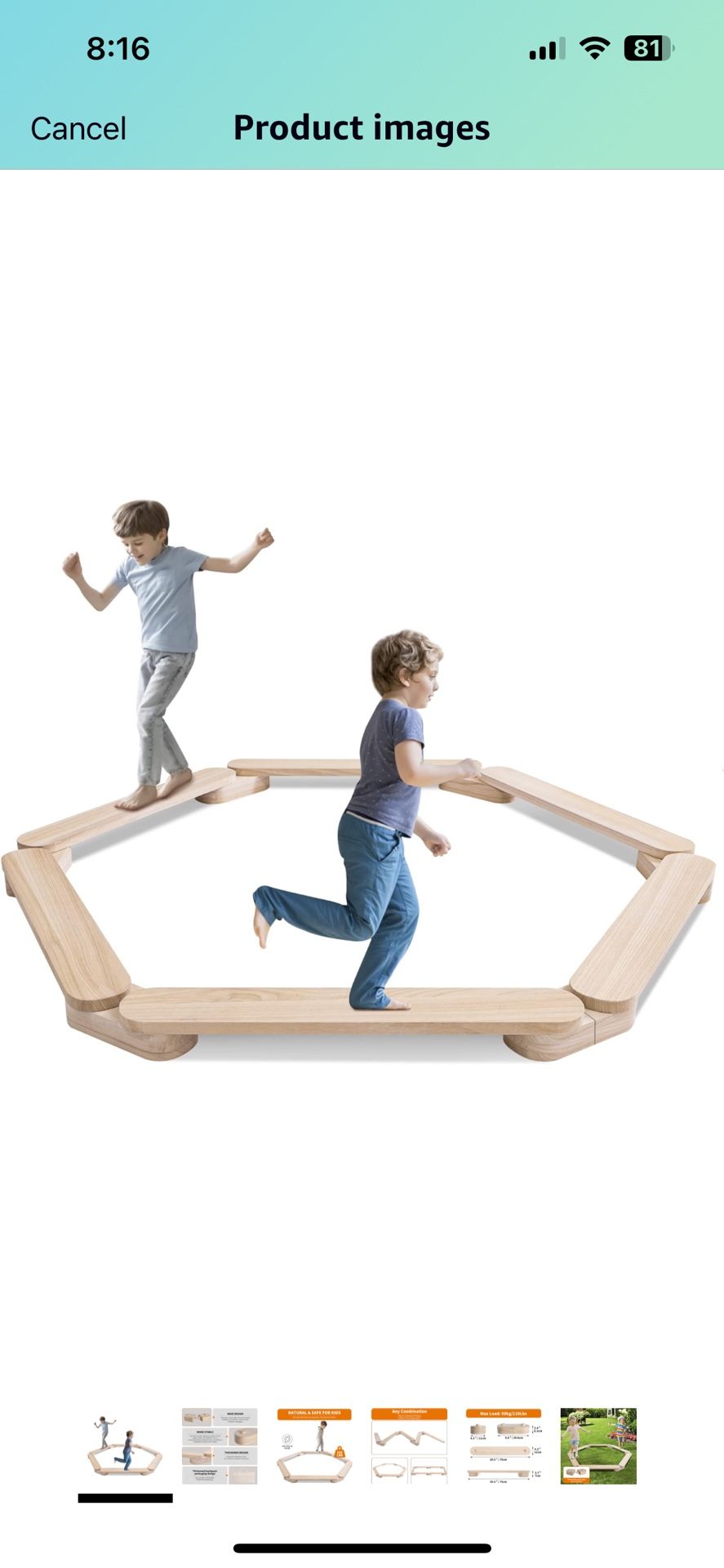 Wood Balance Beam (New)