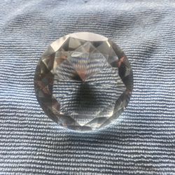 Big 50mm Crystal Clear Cut Glass Large Giant Diamond Jewel Paperweight Gem