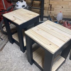 Two. End Tables.