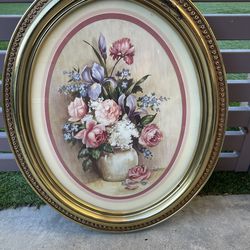 Vintage Miles Davis Floral Boutique Print Artwork - Signed - Framed