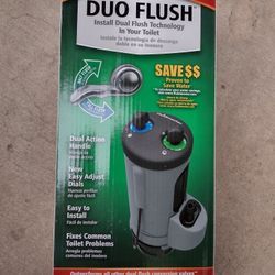 Duo flush water saving system 