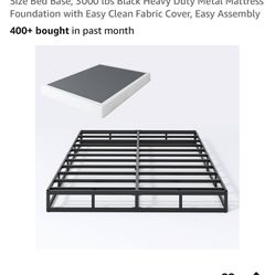 Box Spring 7-Inch Low Profile Queen Size Bed Base
